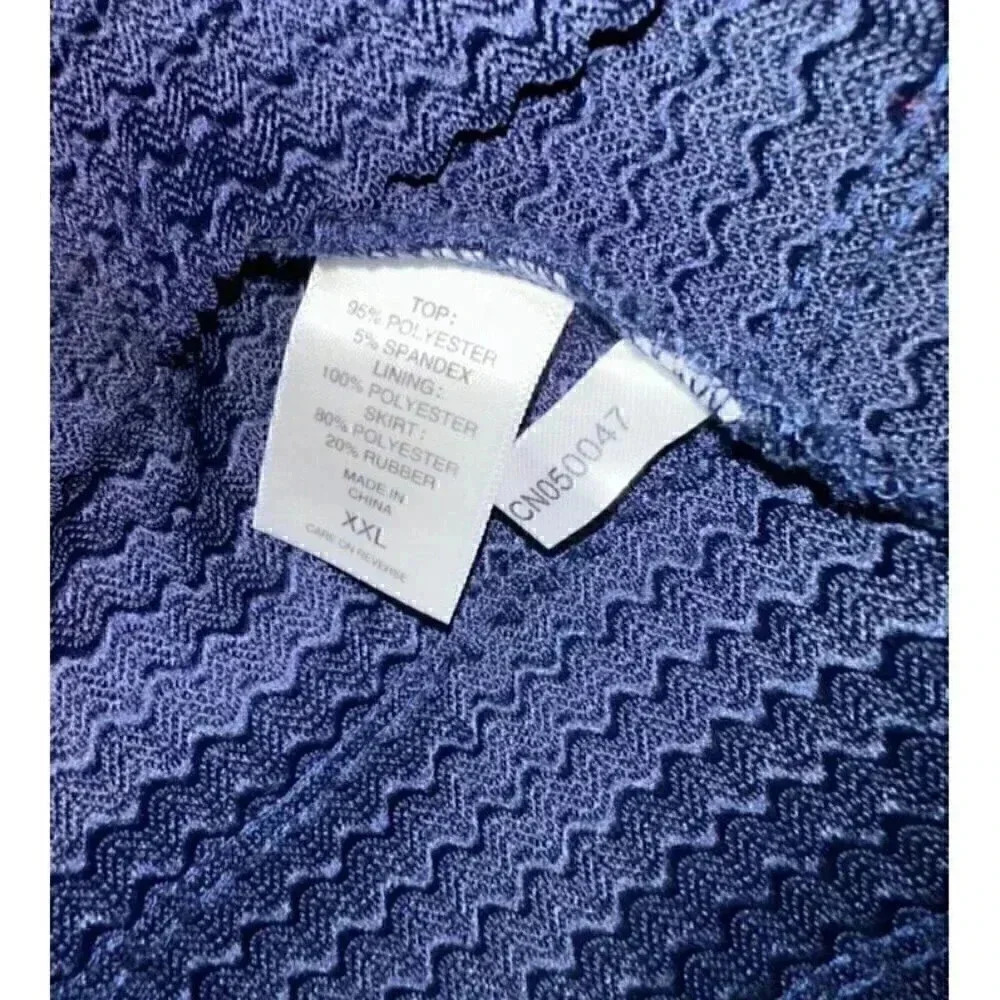 New York & Company Navy blue sleeveless cocktail dress XXL Stretch - Picture 3 of 6